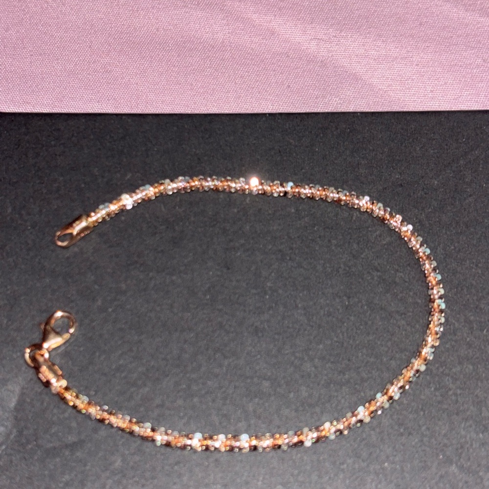 Sterling silver with moissanite 7inch